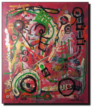 "Stories in my car" Measurements - 60 x 70 cm year 1995