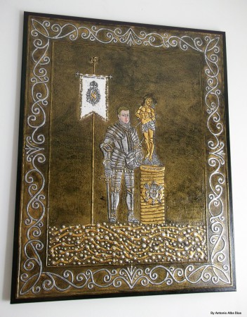 Culto Sebastianista (D'EL Rei D. Sebastião e São Sebastião) Peça de arte original e certificada, realizada Pelo Escultor e Pintor ( António Alba Dias – Albadias) 2014